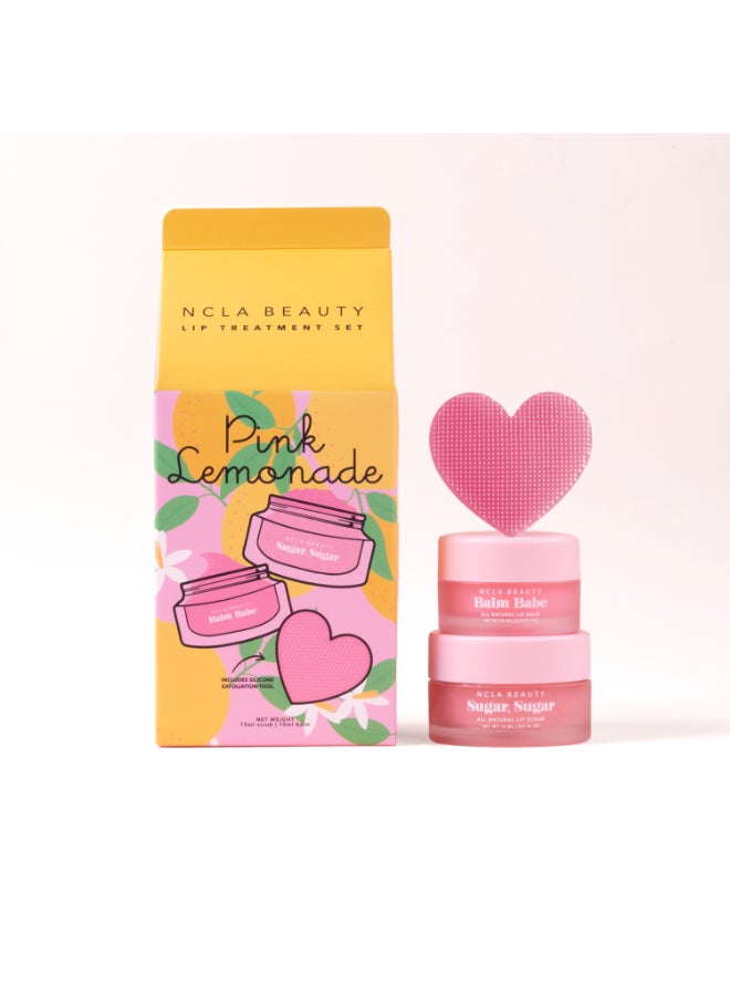 NCLA Beauty Pink Lemonade Lip Care Set + Lip Scrubber - Image 2